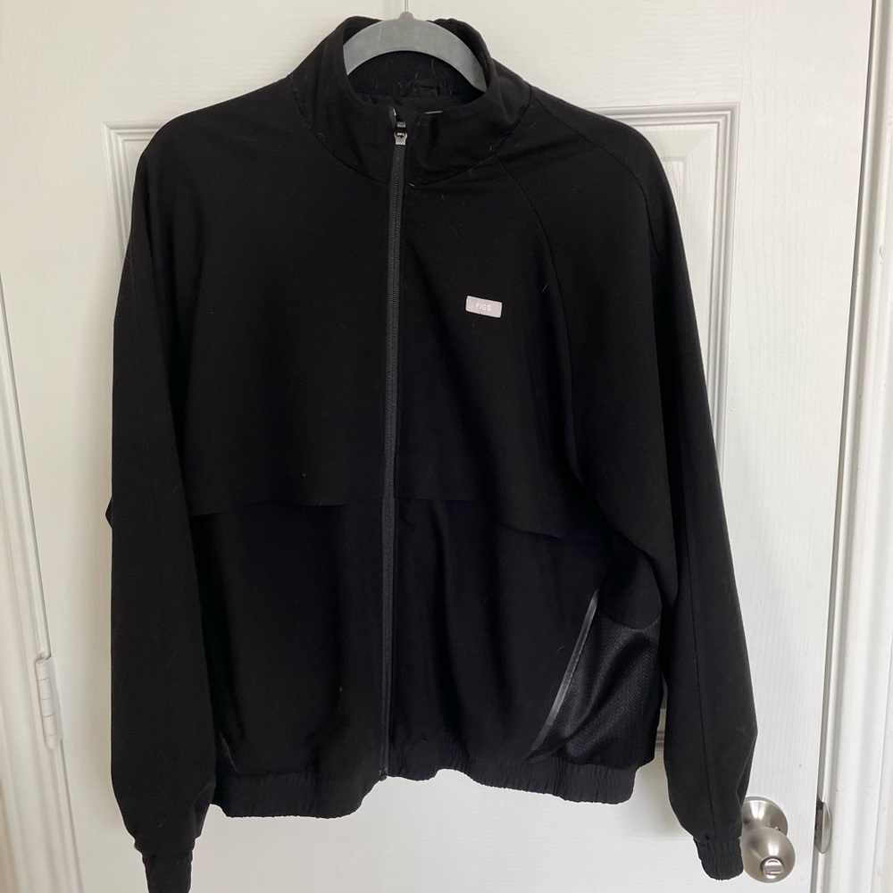 Figs, bomber style jacket, Black, EUC